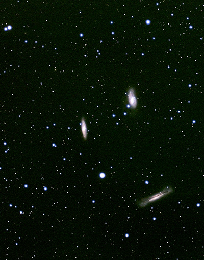 Leo galaxy trio -- M65, M66, NGC3628